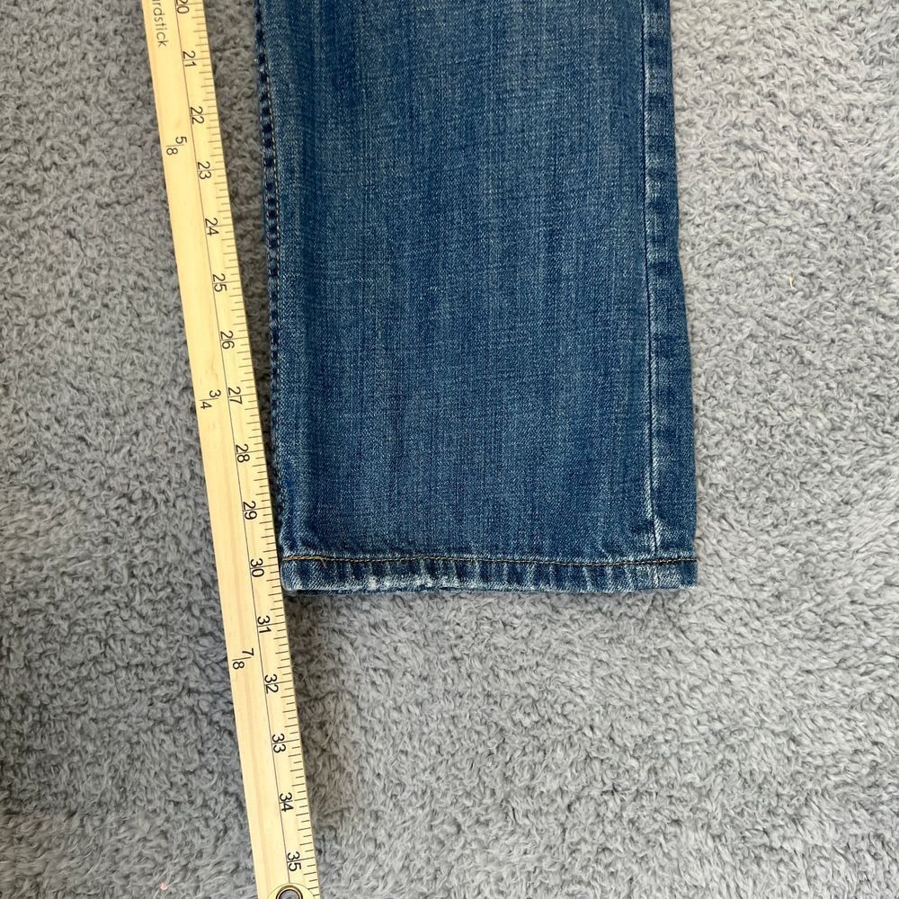 Ecko Unltd Slim‎ Straight Jeans Mens 34 Blue Excellent Y2K Embroidered Denim - Picture 5 of 16